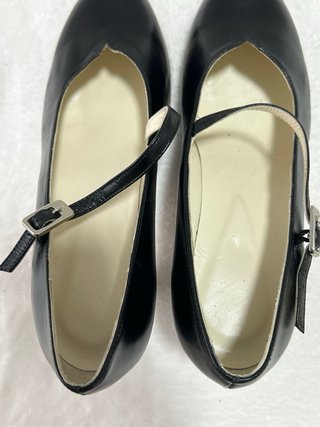 Zapatos de Baile Piel Negros Talla 37.Nuevos