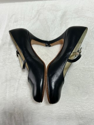 Zapatos de Baile Piel Negros Talla 37.Nuevos