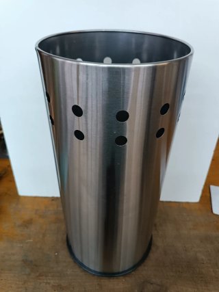 Paragüero metálico plateado