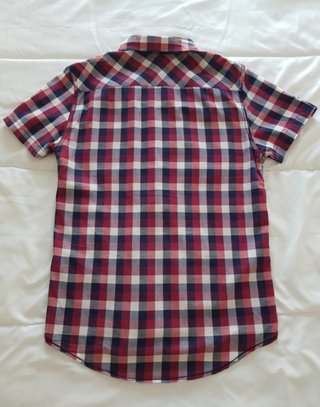 Camisa estilo cuadros Pull&Bear Roja