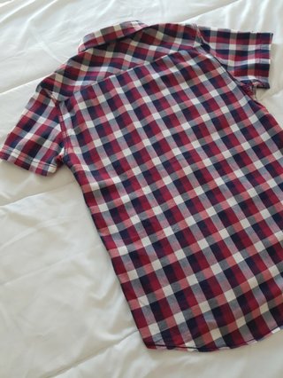 Camisa estilo cuadros Pull&Bear Roja
