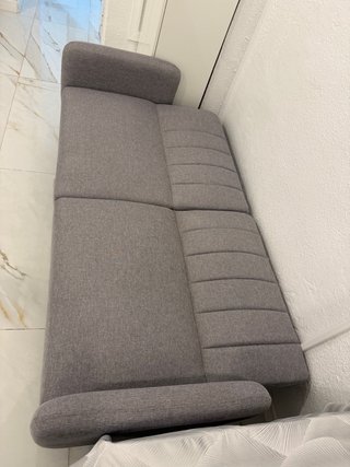 Sofá Cama HOMCOM Gris 2 Plazas HOMCOM Sofá Cama de
