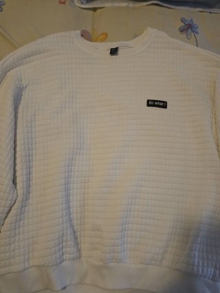 Sudadera SHEIN blanca So what!