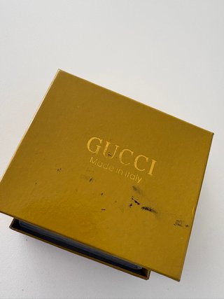 Cartera Gucci GG Negra Detalle Verde y Rojo