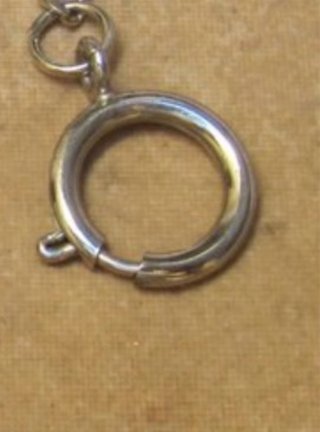 Leontina para reloj de plata
