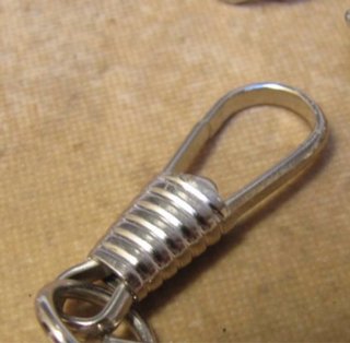 Leontina para reloj de plata