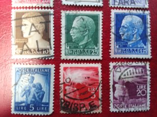 Lote 18 sellos Reino de Italia