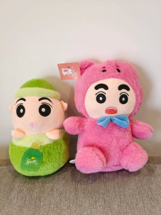 Confezione da 2 pupazzi di Shin-chan