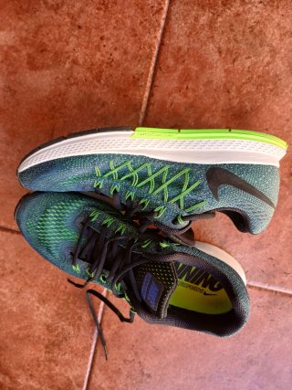 Tenis Nike Running Verde y Azul