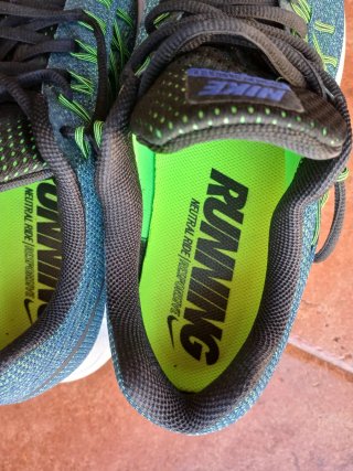 Tenis Nike Running Verde y Azul