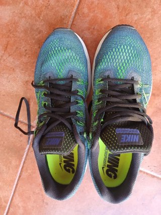 Tenis Nike Running Verde y Azul