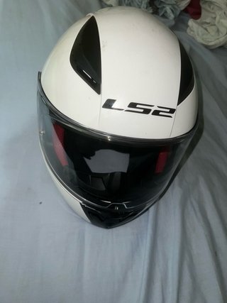 Casco de moto blanco LS2