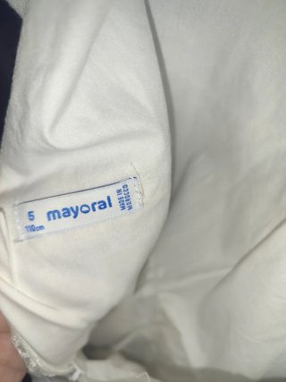 Vestido niña blanco talla 5 y chaqueta