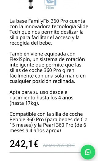 Base Isofix Maxi-Cosi FamilyFix 360 Pro 2025