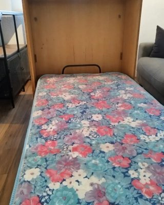 Mueble cama auxiliar madera marrón