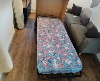 Mueble cama auxiliar madera marrón