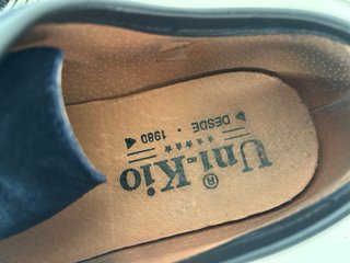 Zapatos de ante azul