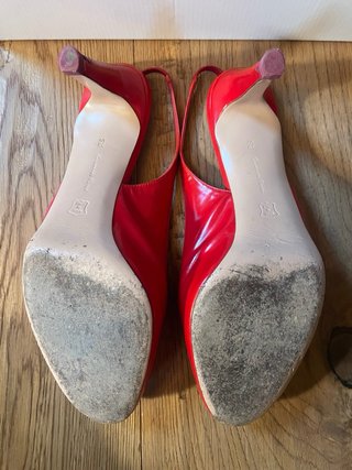 Scarpe Gianvito Rossi rosse slingback