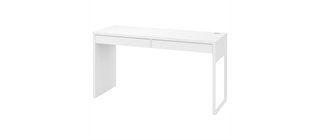 Escritorio IKEA MICKE 142x50 Blanco/Abedul