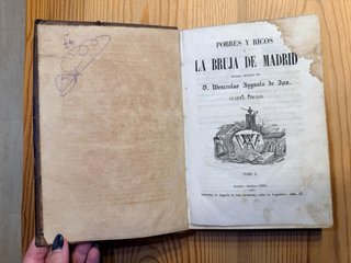Lote libros antiguos - La bruja de Madrid - 1856