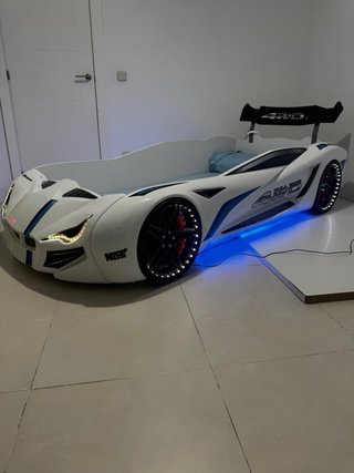 Cama Coche Juvenil LED
