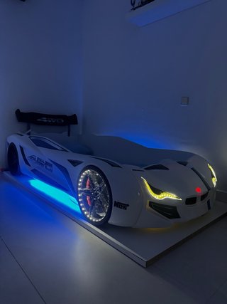Cama Coche Juvenil LED