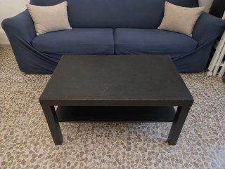 Mesa de centro Ikea negra madera