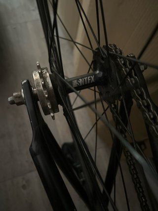 Bici Fixie Negra Piñón Fijo