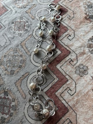 Conjunto Collar y Pulsera Majorica Perlas Acero