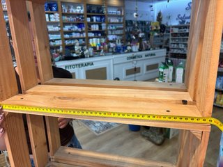 Estantería de madera 2m 6 huecos