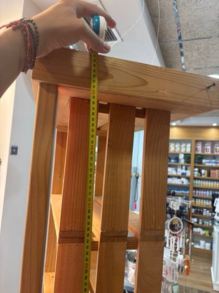 Estantería de madera 2m 6 huecos