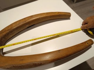 Yugo antiguo madera 55cm rústico