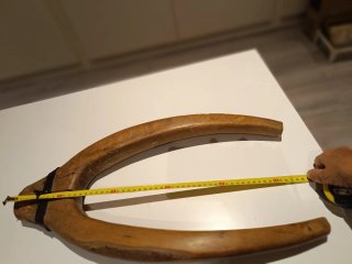 Yugo antiguo madera 55cm rústico