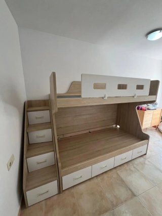 Litera con escaleras y cajones