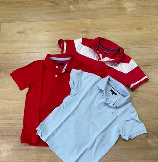 Lote 3 polos Tommy Hilfiger T.12 y 14