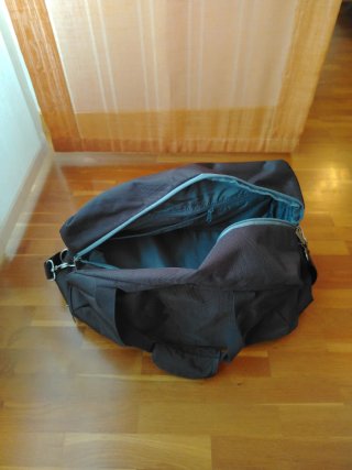 Bolsa de viaje Jesús del Pozo marrón y gris