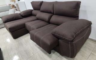 Mape Black chaise longue con asientos deslizantes