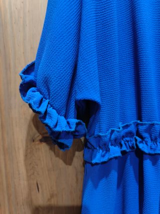 Vestido azul y verde talla única
