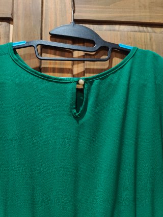 Vestido azul y verde talla única