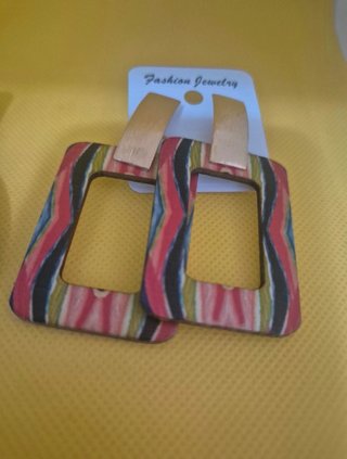 Pack 2 Pendientes Madera Boho Étnicos