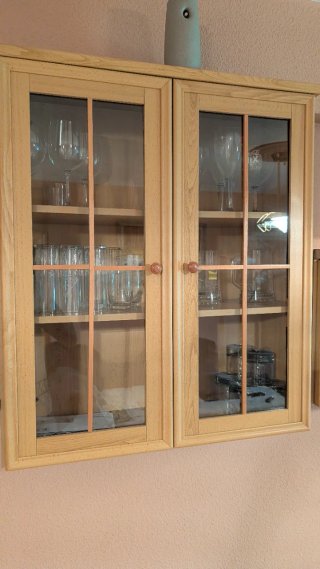 Muebles de salón modulares madera clara