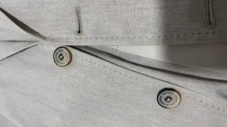Americana Zara Lino Algodón Beige Talla L