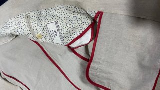 Americana Zara Lino Algodón Beige Talla L