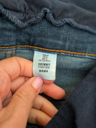 Pantalón vaquero premamá elástico