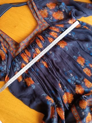 Vestido Massimo Dutti Seda Estampado Floral