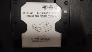 Silla elevador coche niño con Isofix