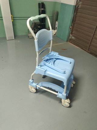 Silla de ducha Moem azul y verde