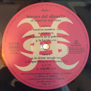 Héroes del Silencio  El Espíritu Del Vino 2LP + CD