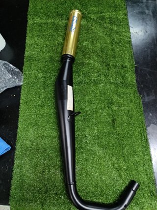 Tubo Escape Biturbo Rieju RV50 Cola Oro