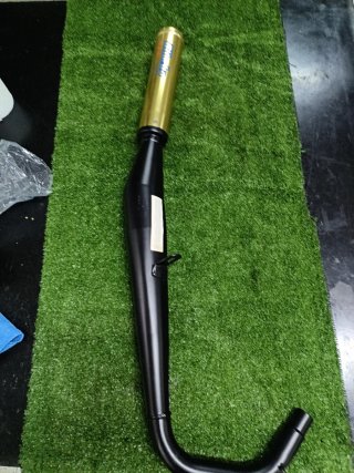 Tubo Escape Biturbo Rieju RV50 Cola Oro
